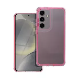   Matrix Samsung Galaxy S22 hátlap tok kameravédő peremmel, rózsaszín