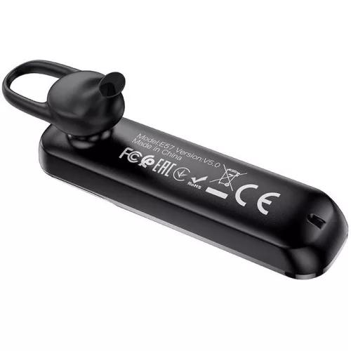 Bluetooth fülhallgató, v5.0, Hoco E57 Essential, fekete