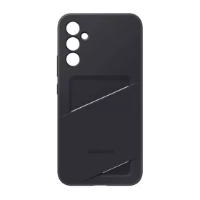   Samsung Galaxy A34 5G SM-A346B, Szilikon tok, kártyatartóval, fekete, gyári