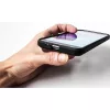 Motorola Edge 40 Pro, Szilikon tok, közepesen ütésálló, szálcsiszolt, karbon minta, fekete