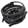 Samsung Galaxy Watch 6 Classic (43mm) SM-R950 / R955, Szilikon védőkeret, közepesen ütésálló, Spigen Liquid Air, fekete