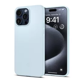   Apple iPhone 15 Pro Max, Műanyag hátlap védőtok, Spigen Thin Fit, világoskék