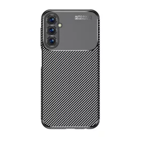   Samsung Galaxy A05s SM-A057F, Szilikon tok, közepesen ütésálló, légpárnás sarok, karbon minta, fekete