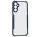 Samsung Galaxy A14 4G / A14 5G SM-A145F / A146B, Szilikon tok, közepesen ütésálló, légpárnás sarok, akril hátlap, Anti-Drop Case, átlátszó/sötétkék