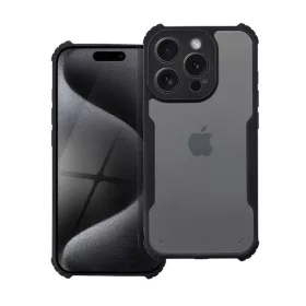   Xiaomi Redmi 13C 4G / Poco C65, Szilikon tok, közepesen ütésálló, légpárnás sarok, akril hátlap, Anti-Drop Case, átlátszó/fekete
