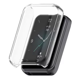   Huawei Honor Band 9, Szilikon védőkeret, közepesen ütésálló, szíj nélkül, átlátszó