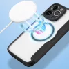 Apple iPhone 16, Oldalra nyíló tok, stand, közepesen ütésálló, Magsafe kompatibilis, Dux Ducis Skin Pro Magsafe, fekete
