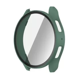   Samsung Galaxy Watch 7 (44 mm) SM-L310 / L315, Műanyag védőkeret, kijelzővédő felülettel, közepesen ütésálló, szíj nélkül, sötétzöld