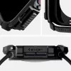 Apple Watch 10-11 (42 mm), Szilikon védőkeret, ütésálló, szíj nélkül, Spigen Rugged Armor, fekete