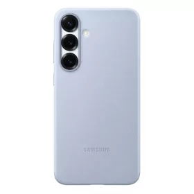   Samsung Galaxy S25 Plus SM-S936, Műanyag hátlap védőtok, ökobőr hátlap, KindSuit, világoskék, gyári