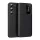 Samsung Galaxy S22 5G SM-S901, Oldalra nyíló tok, hívás mutatóval, kártyatartóval, Smart View Cover, fekete