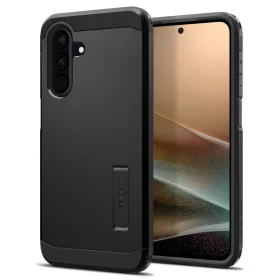   Samsung Galaxy A36 5G SM-A366B, Szilikon tok + műanyag hátlap, kitámasztóval, Spigen Tough Armor, fekete