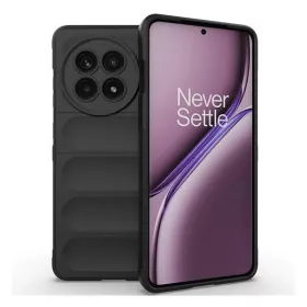  OnePlus 13R / Ace 5 / Ace 5 Pro, Szilikon tok, közepesen ütésálló, 3D minta, fekete