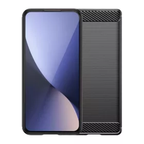   Nothing Phone 3a, közepesen ütésálló, szálcsiszolt, karbon minta, fekete