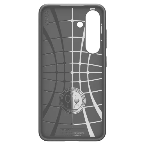 Samsung Galaxy S25 SM-S931, Szilikon tok, Spigen Liquid Air, háromszög minta, szürke