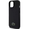 Lacoste Iconic Petit Pique Woven Logo Apple iPhone 15 MagSafe tok, fekete