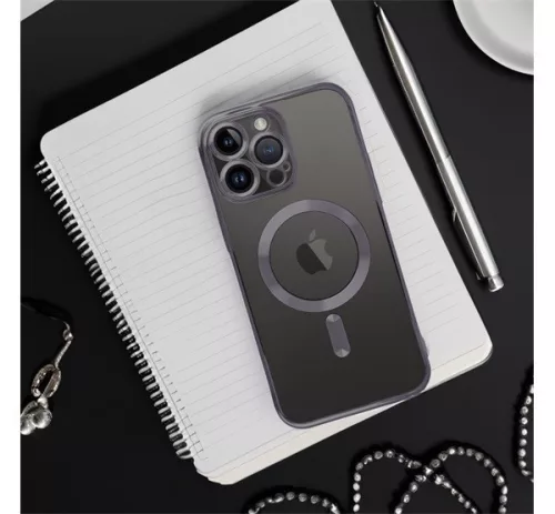 Electro Mag Apple iPhone 16 Plus MagSafe kompatibilis hátlap tok, fekete