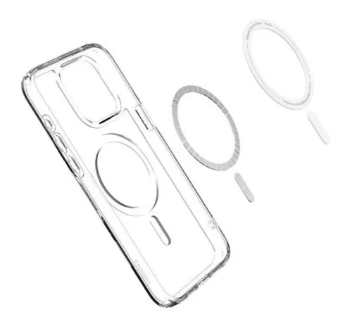 Spigen Ultra Hybrid MagFit Apple iPhone 16 Pro tok, MagSafe, Frost Clear, átlátszó