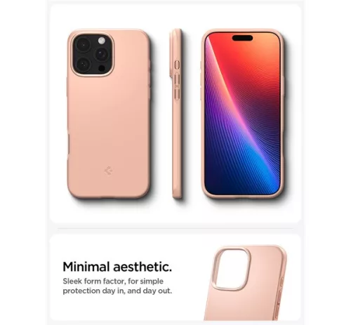 Spigen Thin Fit MagFit Apple iPhone 16 Pro Max tok, MagSafe, Rose Titanium, rózsaszín