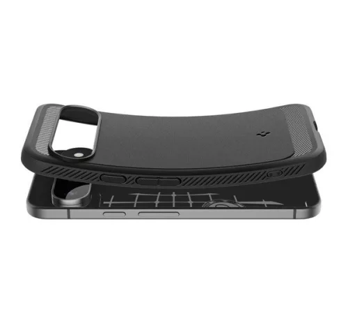 Spigen Rugged Armor Google Pixel 9 Pro / Pixel 9 tok, Matte Black, fekete