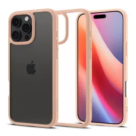   Spigen Ultra Hybrid Apple iPhone 16 Pro tok, Rose Titanium, átlátszó-rozéarany