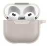 Spigen Cyrill Kajuk AirPods 4 tok, Cream, szürke-bézs