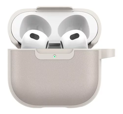 Spigen Cyrill Kajuk AirPods 4 tok, Cream, szürke-bézs
