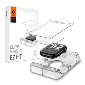   Spigen EliteShield EZ Fit Apple Watch 11 /Watch 10 46mm kijelzővédő fólia felhelyező kerettel (2db)
