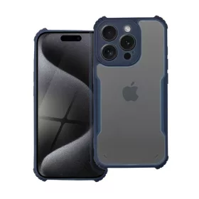   iPhone 16 Pro Max ütésálló tok erősített peremmel, tengerészkék