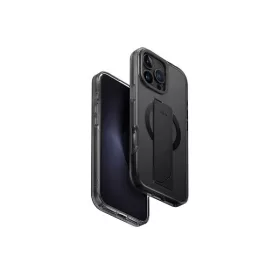   Uniq Heldro Max iPhone 16 Pro Max MagSafe tok kitámasztóval,  fekete/szürke