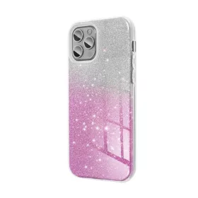   Xiaomi Redmi 14C csillámos hátlap tok, átlátszó/rózsaszín