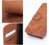 Tender Book Samsung Galaxy A34 5G flip/oldalra nyíló műbőr tok kártyatartó résszel, barna