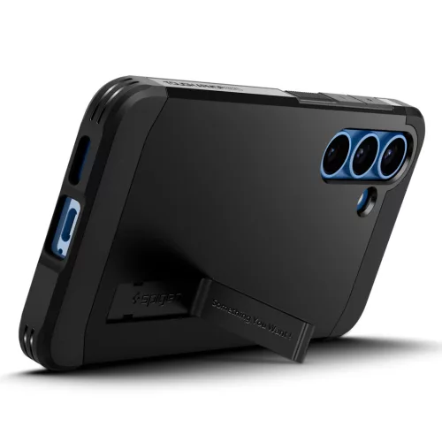 Spigen Tough Armor MagFit Samsung Galaxy S25+ tok, Black, fekete