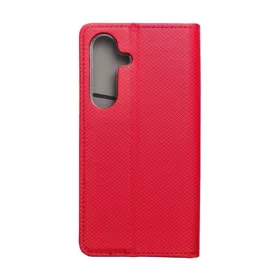 Magnet Samsung Galaxy S25 mágneses flip tok, piros