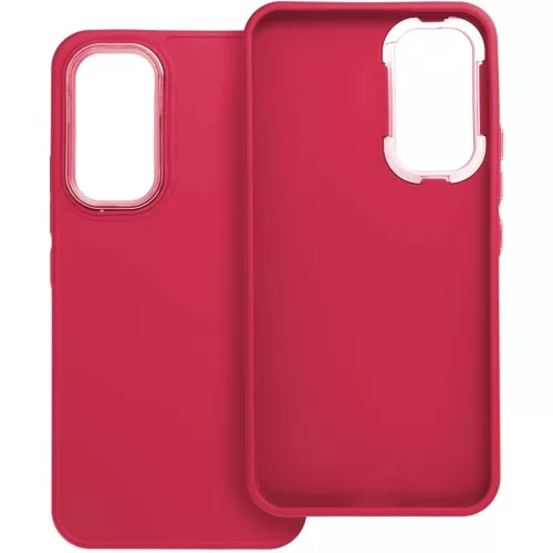 Frame Samsung Galaxy S25 közepesen ütésálló tok kameravédő kerettel, magenta