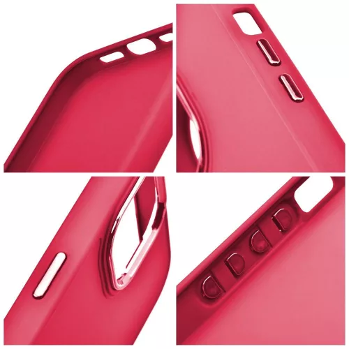 Frame Samsung Galaxy S25 közepesen ütésálló tok kameravédő kerettel, magenta