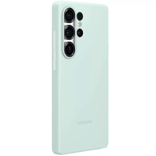 Samsung Galaxy S25 Ultra Silicone Cover, gyári szilikon tok, menta