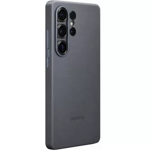 Samsung Galaxy S25 Ultra vegán gyári bőrtok, fekete