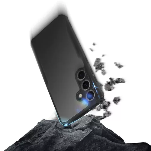 Samsung Galaxy A36 ütésálló tok erősített peremmel, fekete