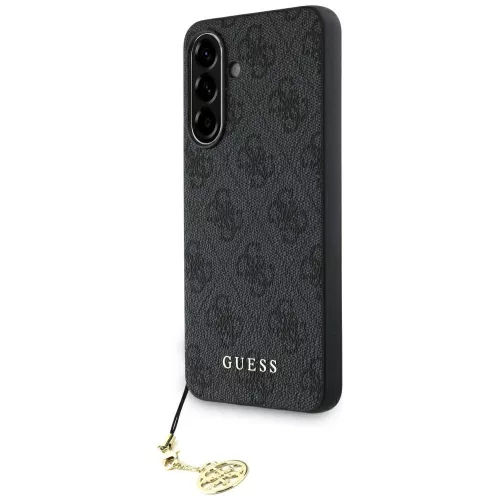 Guess 4G Charms Collection Samsung Galaxy A56 kemény hátlap tok, fekete