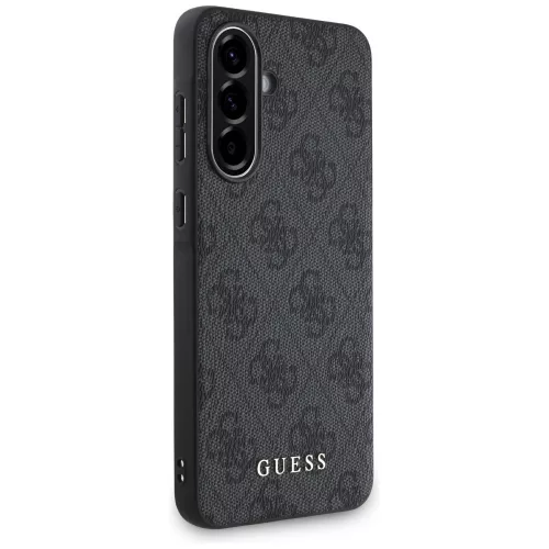 Guess 4G Metal Gold Logo Samsung Galaxy A36 kemény hátlap tok, fekete