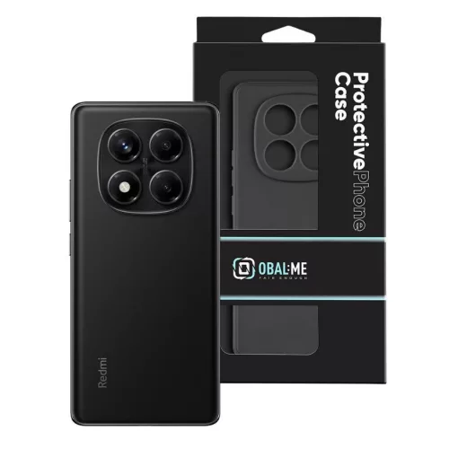 OBAL:ME Xiaomi Redmi Note 14 Pro 4G matt műanyag hátlap tok, fekete