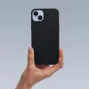 Matt szilikon Motorola Moto G75 tok, fekete