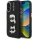 Karl Lagerfeld Grained PU K&CH Heads iPhone 16 hátlap tok, fekete