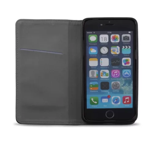 Magnet Apple iPhone 6/6s mágneses flip tok, fekete