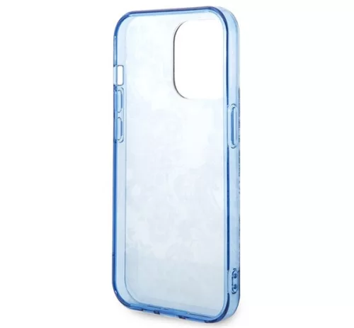 Guess Porcelain Collection Apple iPhone 14 Pro hátlap tok , kék