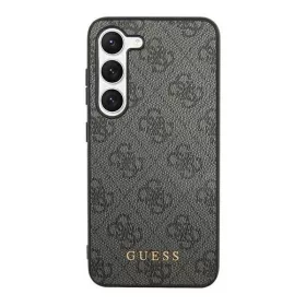   Guess 4G Metal Gold Samsung Galaxy S24 Ultra szilikon tok, fekete