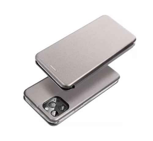 Forcell Elegance oldalra nyíló hátlap tok Xiaomi Redmi Note 13 4G, szürke