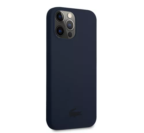 Lacoste Glossy Printing Logo iPhone 13 Pro Max szilikon tok, sötétkék