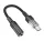 Hoco LS37 USB-C - 3,5mm jack adapter, fekete
